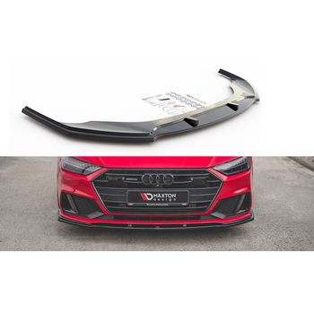 Добавка за предна броня/лип спойлер  V.2 Audi A7 C8 S-Line / S7 C8 - Maxton Design