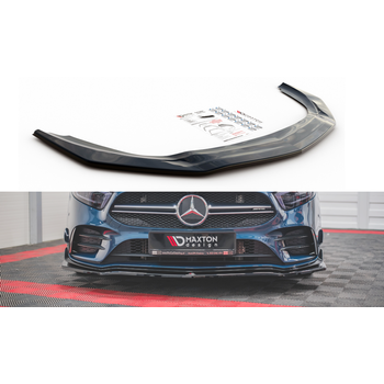 Добавка за предна броня/лип спойлер  V.1 Mercedes A35 AMG Aero W177 - Maxton Design