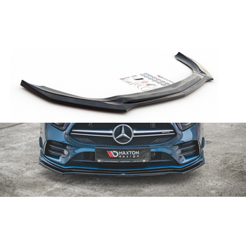 Добавка за предна броня/лип спойлер  V.2 Mercedes A35 AMG Aero W177 - Maxton Design