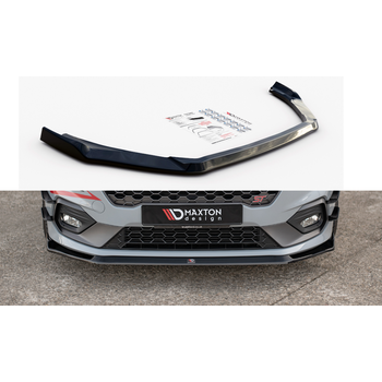 Добавка за предна броня/лип спойлер  V.5 Ford Fiesta Mk8 ST / ST-LINE - Maxton Design