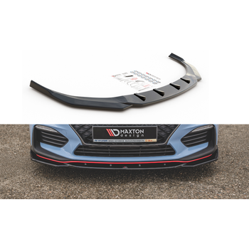 Добавка за предна броня/лип спойлер  V.4 Hyundai I30 N Mk3 Хечбек/ Fastback - Maxton Design