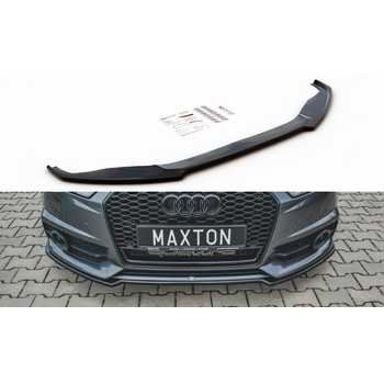 Добавка за предна броня/лип спойлер Audi S6 / A6 S-Line C7 FL - Maxton Design