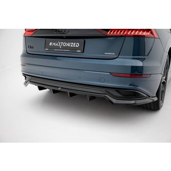 Добавка за задна броня (с вертикални ребра) Audi Q8 Mk1