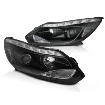 Фарове за FORD FOCUS MK3 11- 10.14 LED Черни