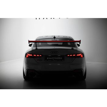 Карбоново крило/спойлер V.1 + LED Audi A5 / A5 S-Line / S5 / RS5 Coupe F5 / F5 Facelift