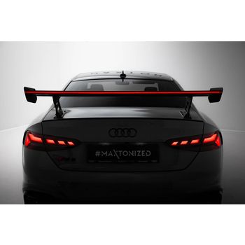 Карбоново крило/спойлер V.2 + LED Audi A5 / A5 S-Line / S5 / RS5 Coupe F5 / F5 Facelift