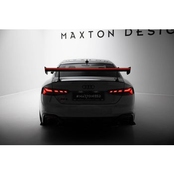 Карбонов спойлер/крило + LED Audi A5 / A5 S-Line / S5 / RS5 Coupe F5 / F5 Facelift