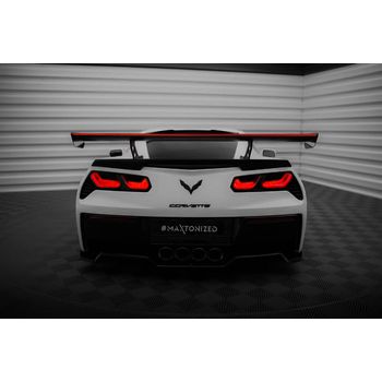 Карбоново крило/спойлер + LED светлина Chevrolet Corvette Stingray / Grand Sport C7