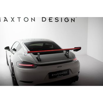 Карбоново крило/спойлер V.1 + LED Porsche 718 Cayman 982c