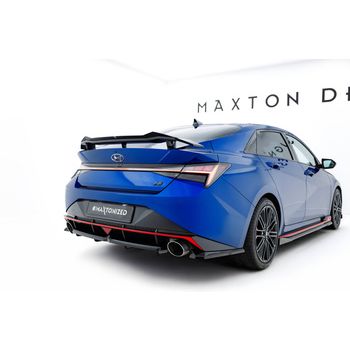 Централна добавка за задна броня (с вертикални ребра) Hyundai Elantra N Mk7