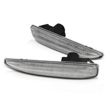 Бели странични LED мигачи с динамична светлина за BMW E65 / E66 / E67