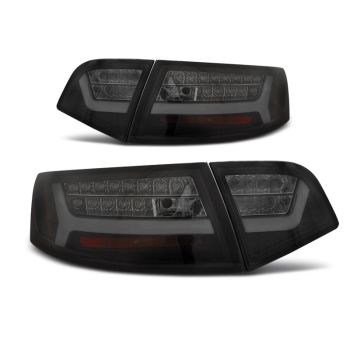 LED BAR Стопове Черни опушени SEQ за AUDI A6 08-11 SEDAN