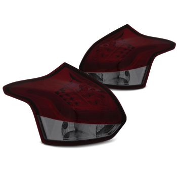 Стопове за FORD FOCUS 3 11-10.14 HATCHBACK  опушени LED BAR