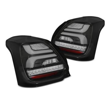 Стопове за SUZUKI SWIFT VI 17- Черни LED SEQ