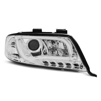 Фарове  TUBE LIGHT хром за AUDI A6 06.01-05.04