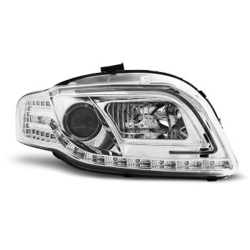 Фарове  TUBE LIGHT хром за AUDI A4 B7 11.04-03.08