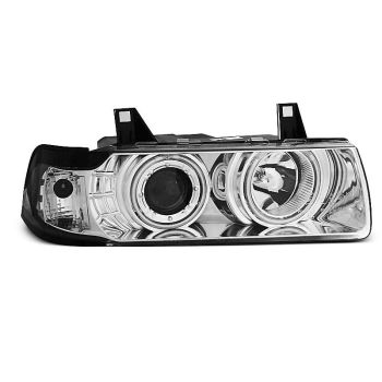 Фарове  с ангелски очи CCFL хром за BMW E36 12.90-08.99 S/C/T 