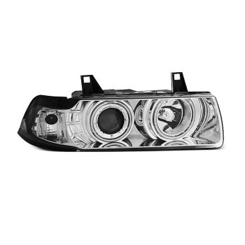 Фарове  с ангелски очи CCFL хром за BMW E36 12.90-08.99 C/C