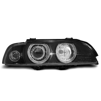 XENON Фарове  с ангелски очи Черни за BMW E39 09.95-06.03