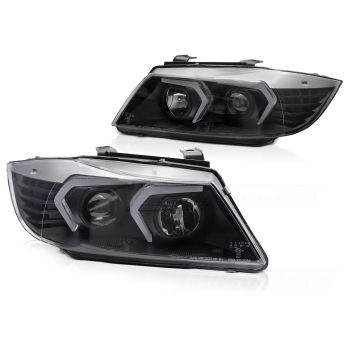 Фарове LED черни за BMW E90/E91 05-08