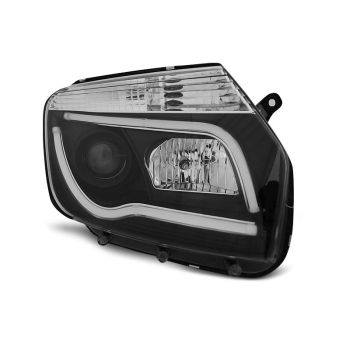 Фарове за DACIA DUSTER 04.10-14 Черни TUBE LIGHT