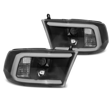 Фарове за DODGE RAM 09-18 TUBE LIGHT Черни