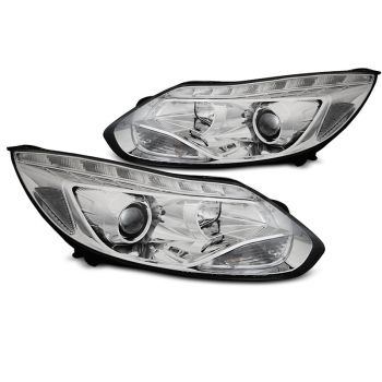 Фарове за FORD FOCUS MK3 11- 10.14 LED хром