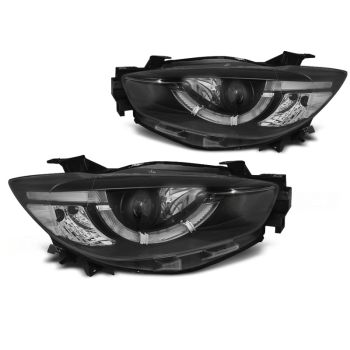 Фарове за MAZDA CX5 11-15 Черни TRUE DRL XENON