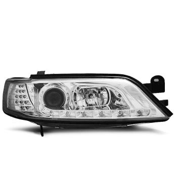 Фарове за OPEL VECTRA B 11.96-12.98 с дневни светлини хром LED INDICATOR