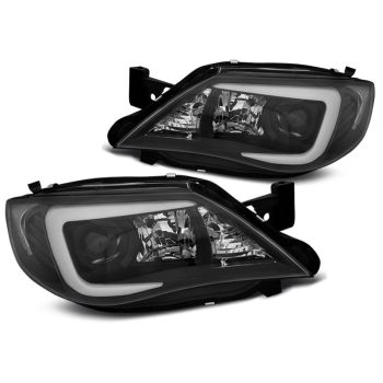 Фарове за SUBARU IMPREZA III GH 07-12 TUBE Черни HID