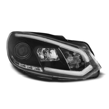 Фарове  TUBE LIGHT DRL Черни за VW GOLF 6 10.08-12