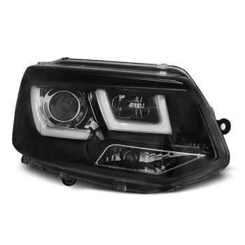 Фарове  U-LED LIGHT Черни за VW T5 2010-2015