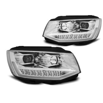 Фарове  TUBE LIGHT DRL хром за VW T6 15-19