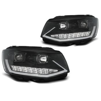 Фарове  TUBE LIGHT DRL Черни хром за VW T6 15-19