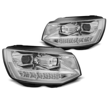 Фарове  TUBE LIGHT DRL хром SEQ за VW T6 15-19