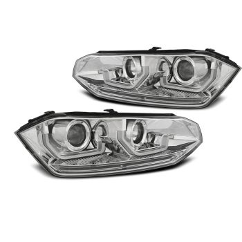 Фарове за VW POLO VI 2G 17-21  SEQ LED хром