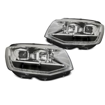 Фарове  TUBE LIGHT хром DRL SEQ за VW T6 15-19