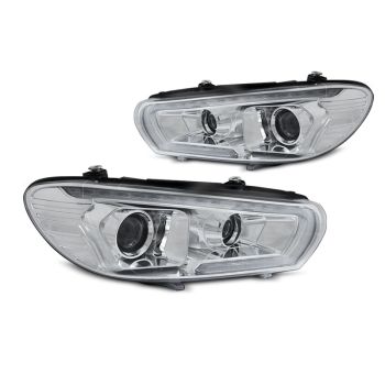 Фарове  TUBE SEQ LED хром за VW SCIROCCO 08-04.14