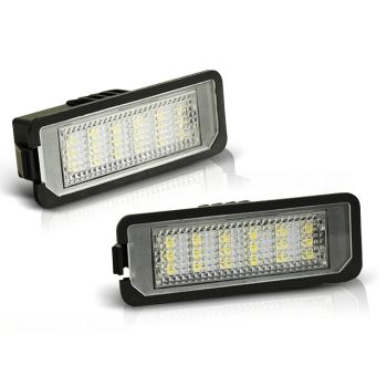 LED плафони за регистрационен номер за VW GOLF IV GOLF V PASSAT B6 PASSAT EOS PHATEON NEW BEETLE 06- LUPO 99-06 POLO 9N3