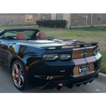 Двоен Оребрен Дифузьор за CHEVROLET CAMARO ZL1/SS Style