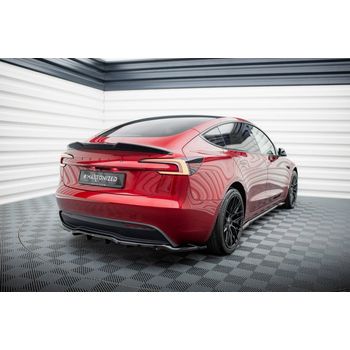 Добавка за задна броня (с вертикални ребра) V.1 Tesla Model 3 Project Highland(Facelift)