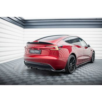 Добавка за задна броня (с вертикални ребра) V.2 Tesla Model 3 Project Highland(Facelift)