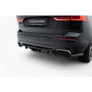 Добавка за задна броня (с вертикални ребра) Volvo XC60 Mk2