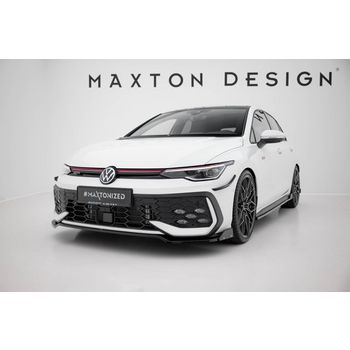 Добавка за предна броня V.3 + "крилца" Volkswagen Golf GTI / GTE / R-Line Mk8 Facelift