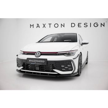 Добавка за предна броня V.5 Volkswagen Golf GTI / GTE / R-Line Mk8 Facelift