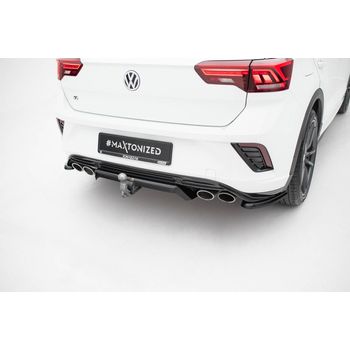 Централна добавка за задна броня (с вертикални ребра) Volkswagen T-Roc R Mk1