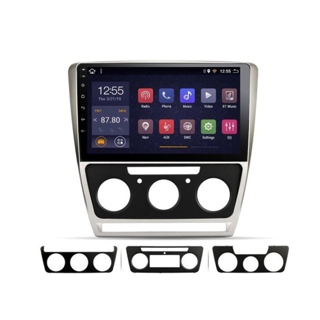 Мултимедия за SKODA OCTAVIA 2 2007-2014 10" /сребрист/ с навигация