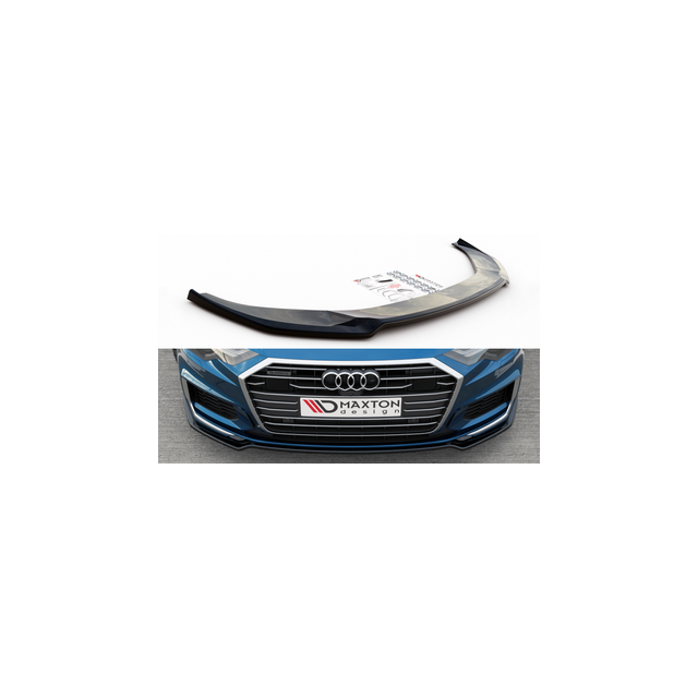 Добавка за предна броня/лип спойлер  V.1 Audi A6 S-Line / S6 C8 - Maxton Design