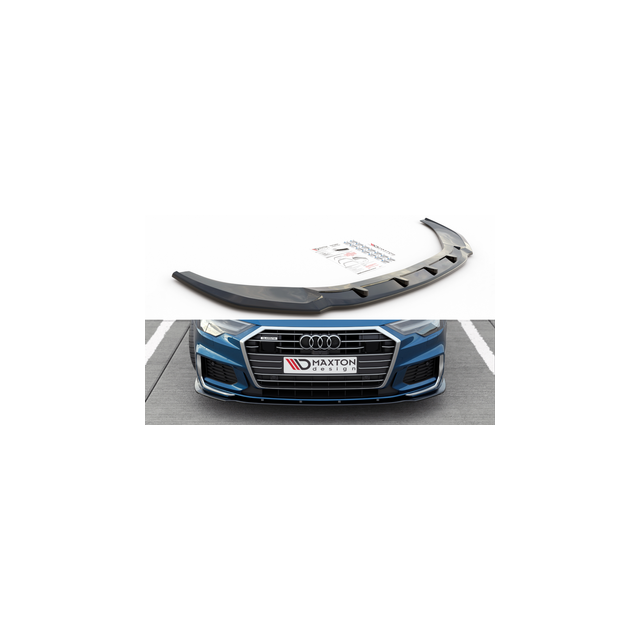 Добавка за предна броня/лип спойлер  V.2 Audi A6 S-Line / S6 C8 - Maxton Design
