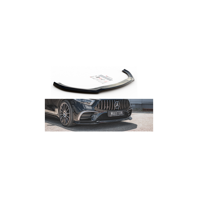 Добавка за предна броня/лип спойлер  V.3 Mercedes-Benz Cls amg-line / 53amg C257 - Maxton Design